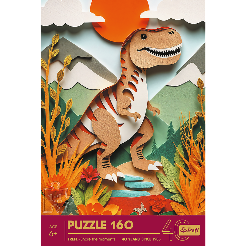 PUZZLE 160 TREFL PAPER ART: DINOZAUR