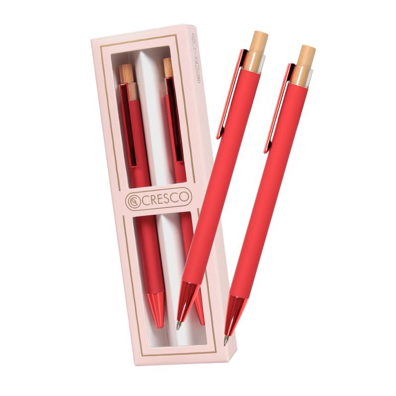 DŁUGOPIS + OŁÓWEK DYPLOMAT W ETUI 28 DY-05 CZERWONY