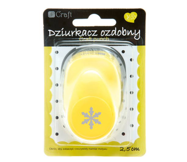 DZIURKACZ OZDOBNY 2,5CM ŚNIEŻYNKA #ŚWIĘTA
