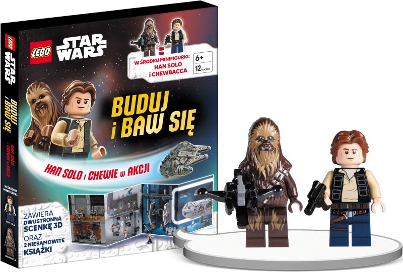 KSIĄŻECZKA LEGO STARS WARS.HAN SOLO I CHEWIE W AKCJI