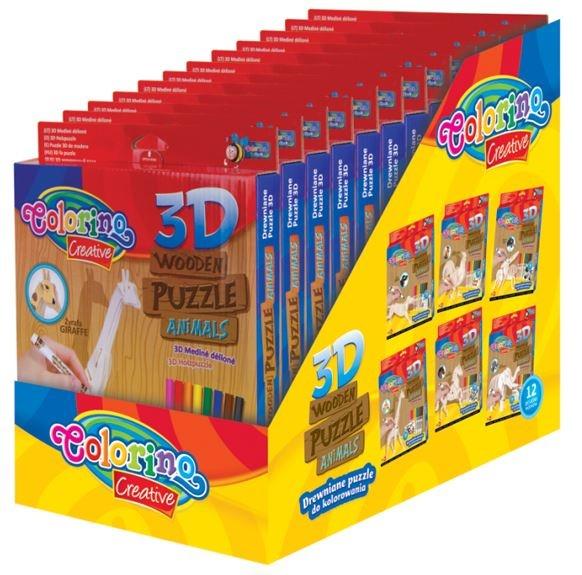 PUZZLE DREWNO 3D KIDS CREATIVE