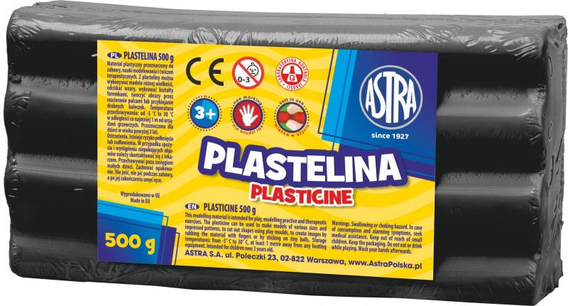 PLASTELINA 500G ASTRA CZARNA