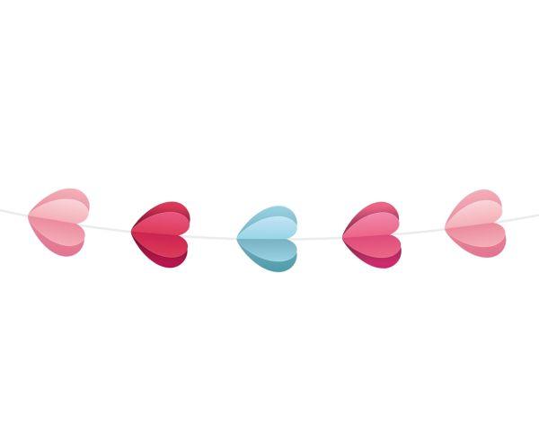 GIRLANDA PAP. LOVE IS IN THE AIR SERDUSZKA 3D 200CM