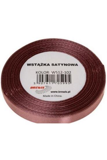 WSTĄŻKA SATYNOWA 25MM/32M 102 BRUDNY RÓŻ