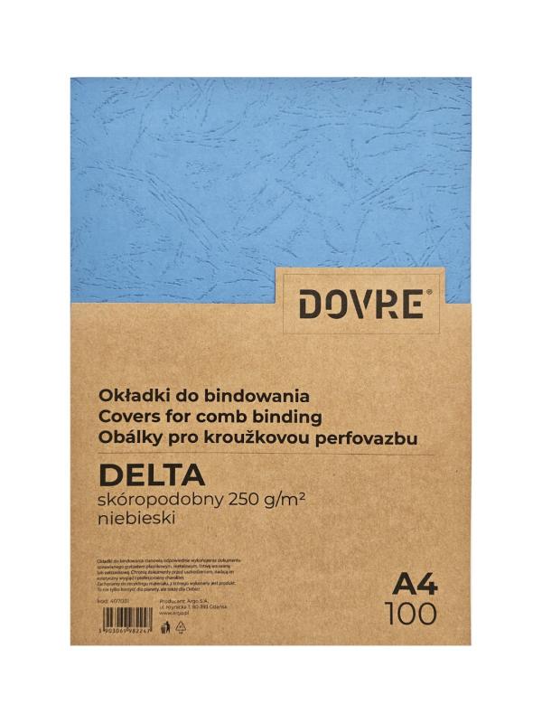 OKŁADKA DO BINDOWANIA NIEBIESKA DELTA SKÓROPODOBNA A100
