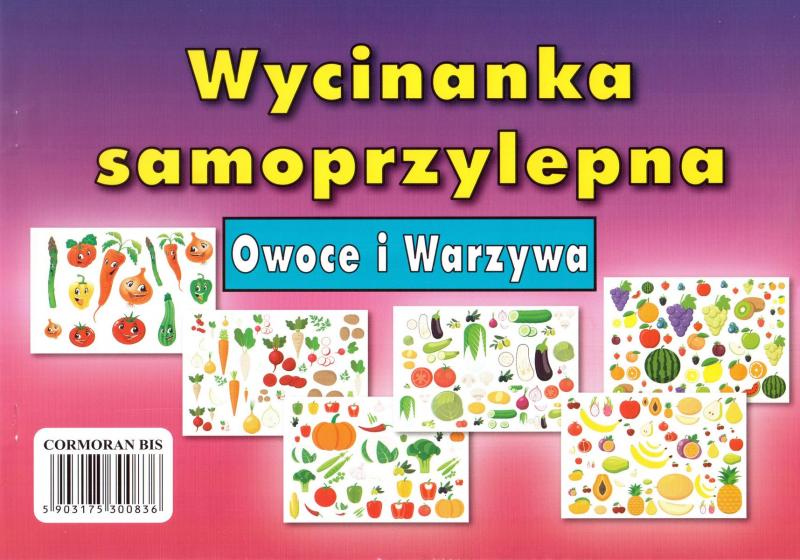 WYCINANKA SAMOP. A4 OWOCE I WARZYWA CORMORAN