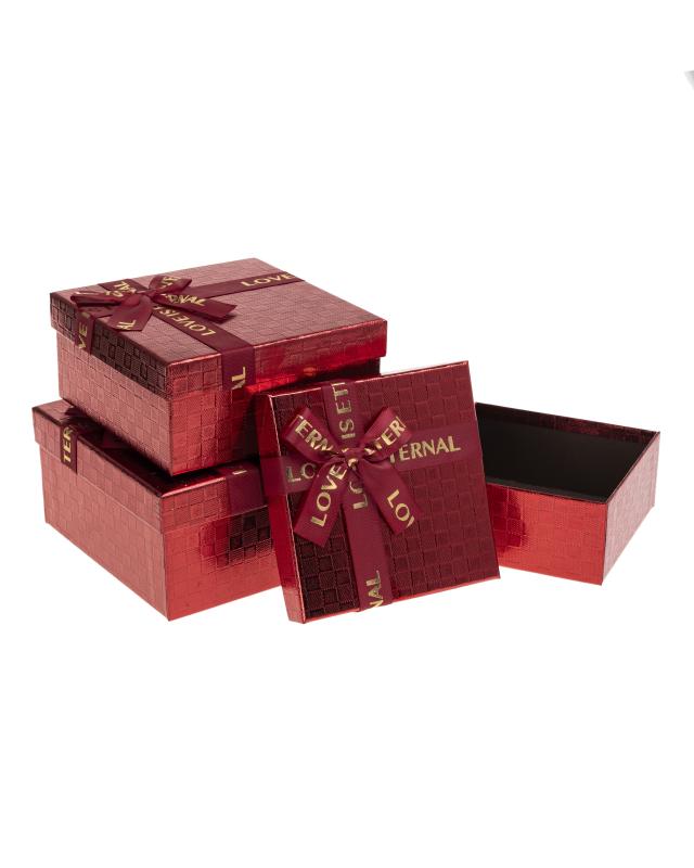 ZESTAW PUDEŁEK PUG-25265-KW RED SET A/3