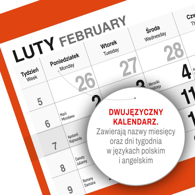 KALENDARZ TRÓJDZIELNY DUŻY AREX MIĘKKI