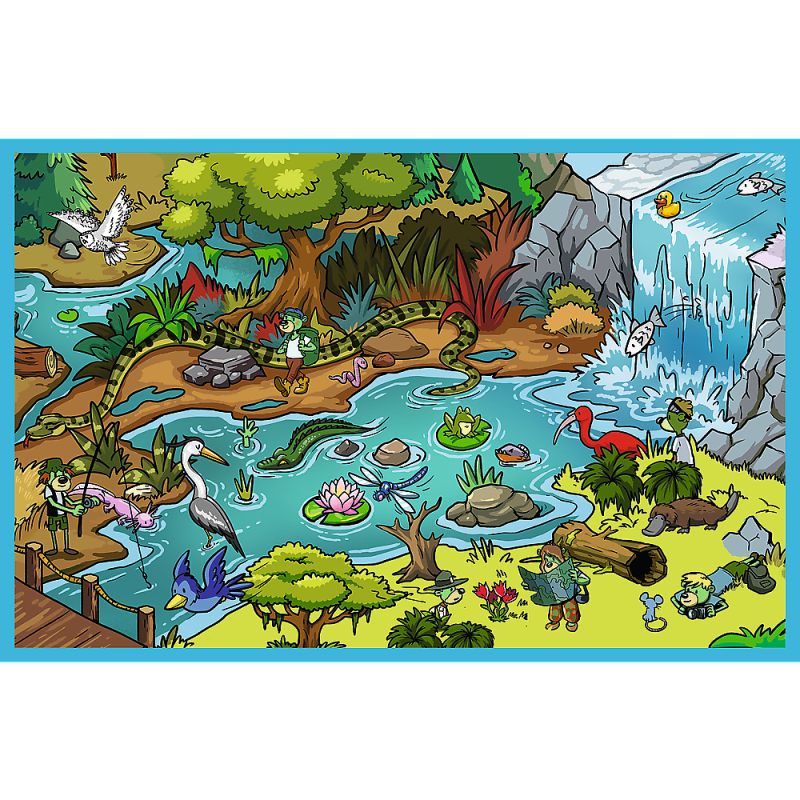 PUZZLE 2X70 TREFL TREFLIKI W KRAINIE ZWIERZĄT