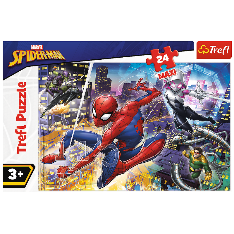 PUZZLE 24 TREFL MAXI NIEUSTRASZONY SPIDERMAN