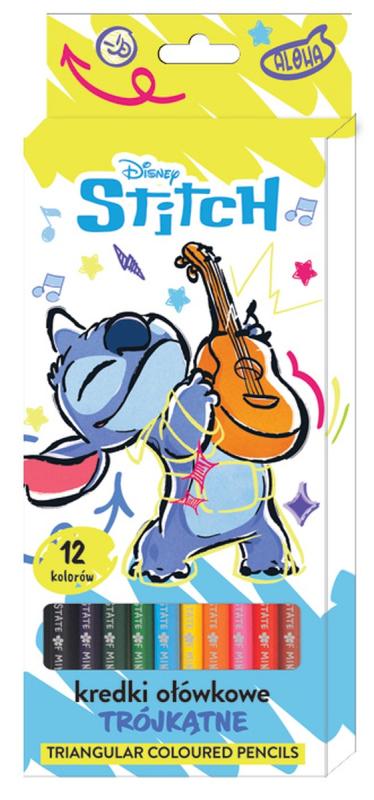 KREDKI OŁÓWKOWE 12 BENIAMIN TRÓJKĄTNE STITCH