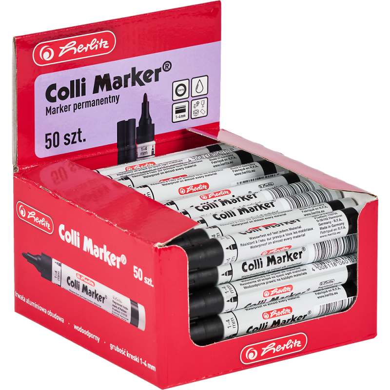 MARKER PERMANENTNY COLI CZARNY (50)