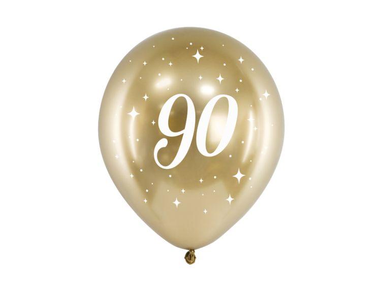 BALONY GLOSSY ZŁOTY 90 30CM A/6