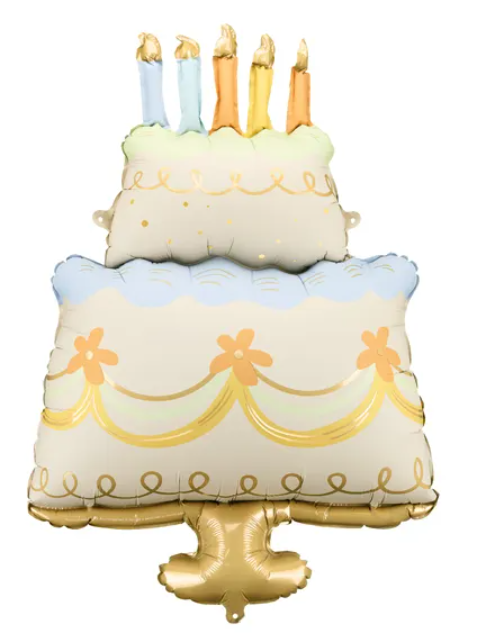 BALON FOLIOWY TORT 62X104CM MIX