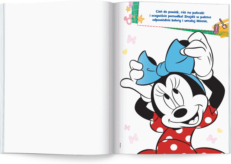 KSIĄŻECZKA DISNEY MINNIE. POMALUJ MNIE!