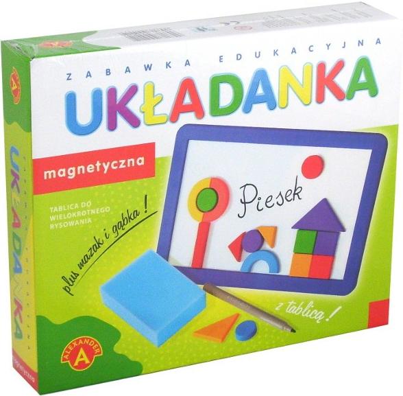 UKŁADANKA MAGNETYCZNA Z TABLICĄ