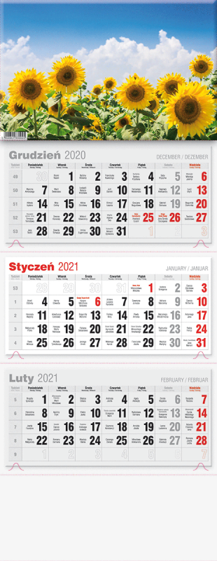 KALENDARZ TRÓJDZIELNY LUX 2027