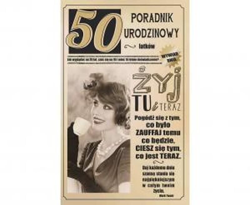 KARTKA URODZINOWA 50 URODZINY