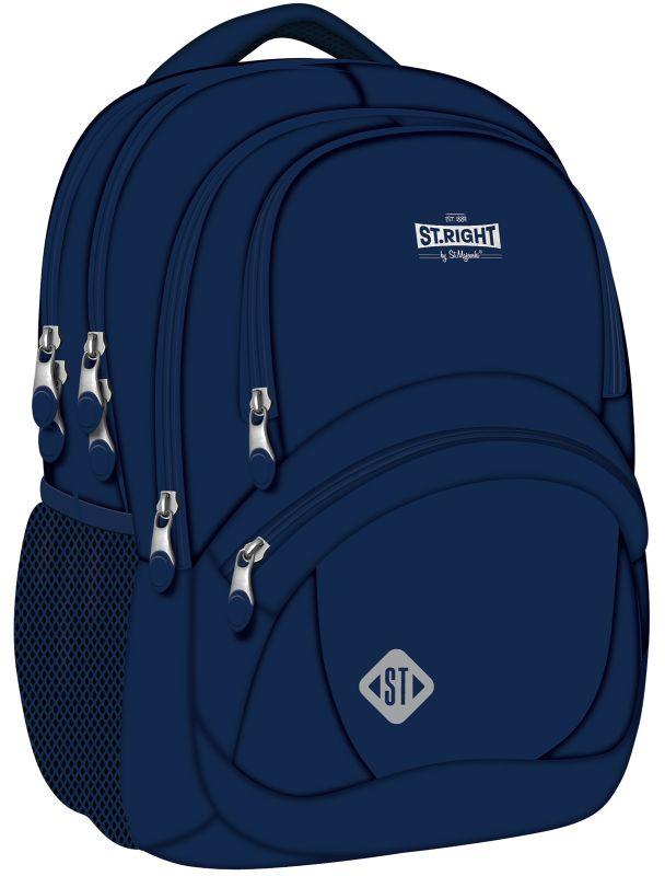 PLECAK 4-KOMOROWY ST.NAVY BLUE VINTAGE STRIGHT BP-05