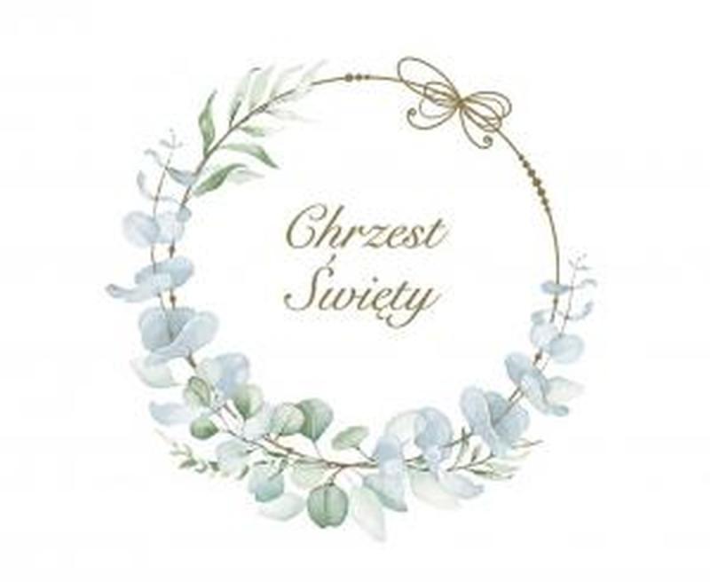 SERWETKI PAPIEROWE CHRISTENING EUCALYPTUS WREATH