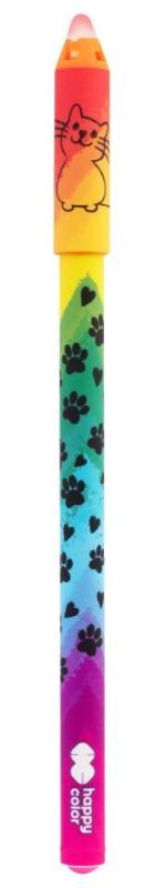 DŁUGOPIS WYMAZYWALNY MIAOW! 0.5MM NIEBIESKI A/36 szt., Happy Color