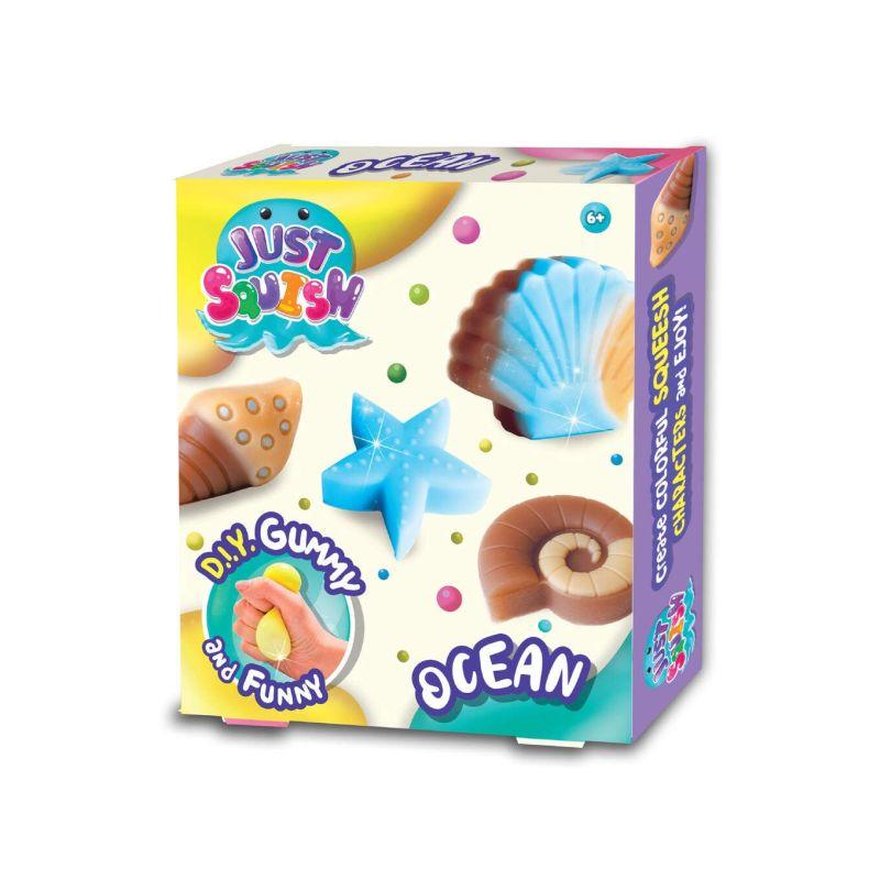 ZESTAW KREATYWNY JUST SQUISH STWÓRZ SWOJE ŻELOWE FIGURKI OCEAN STRIGO