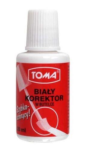 KOREKTOR W PŁYNIE TOMA 20ML Z GĄBKĄ