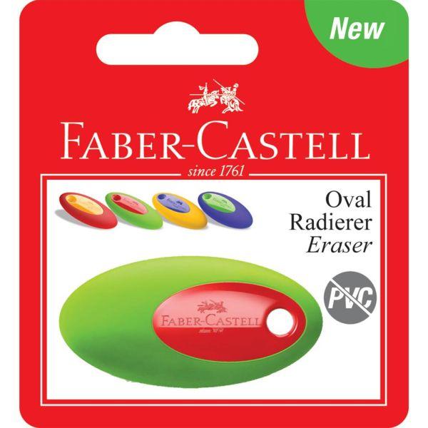 GUMKA OVAL PVC-FREE MIX KOLORÓW BLISTER 1SZT. FABER-CASTELL