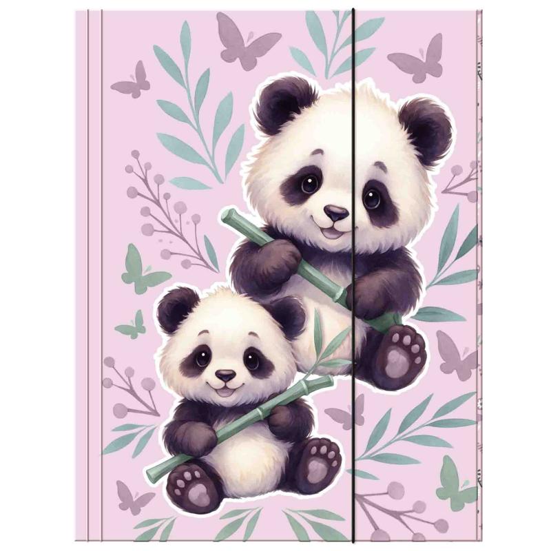 TECZKA Z GUMKĄ A4 PANDA 11