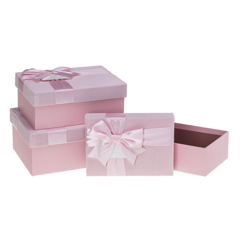 ZESTAW PUDEŁEK PUG-24116-PR PINK A3