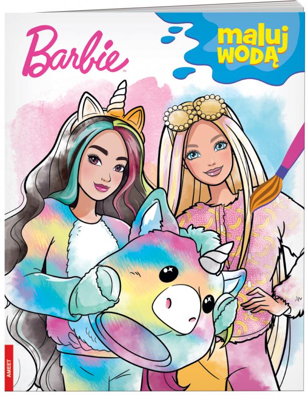 KSIĄŻECZKA BARBIE. MALUJ WODĄ