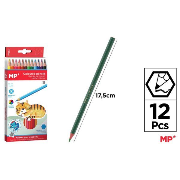KREDKI 12 OŁÓWKOWE MP 17,5CM