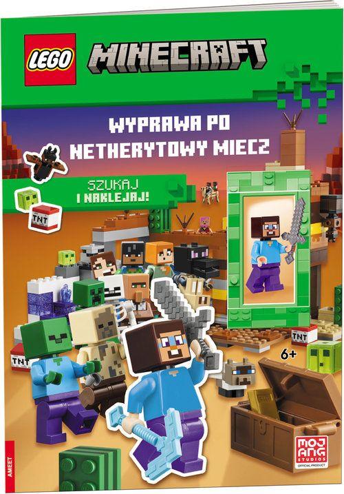 KSIĄŻECZKA LEGO MINECRAFT.WYPRAWA PO NETHERYTOWY MIECZ