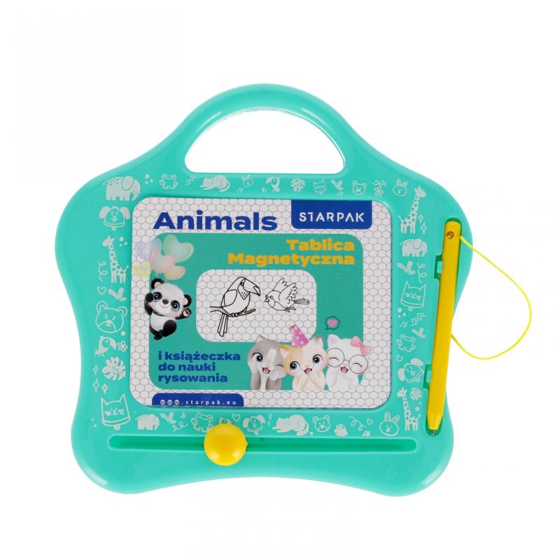 TABLICA MAGN+KSIAZ NAUKA RYS 27X15 ANIMALS 1 12