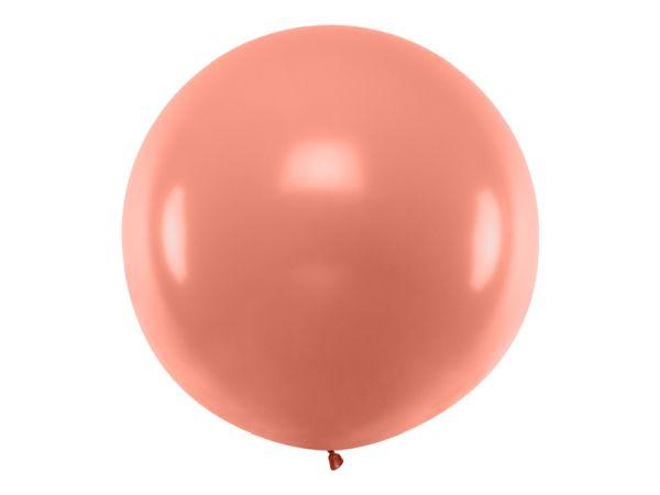 BALON OKRĄGŁY 1M METALIC ROSE GOLD