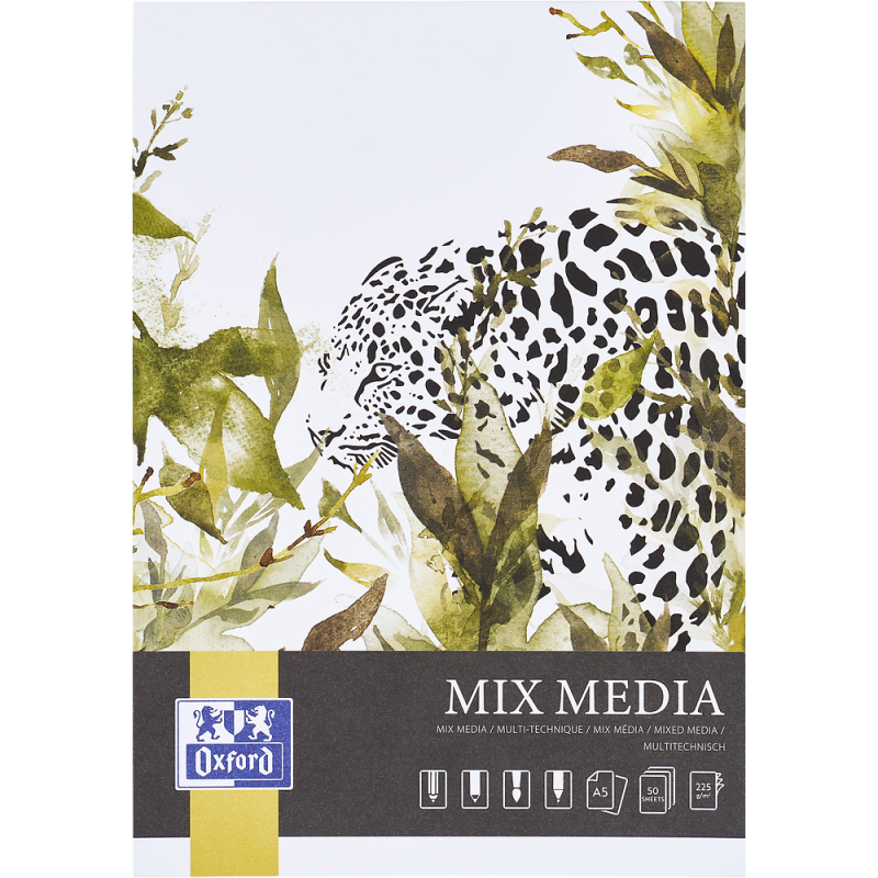 BLOK MIXMEDIA A5/50 OXFORD 225G
