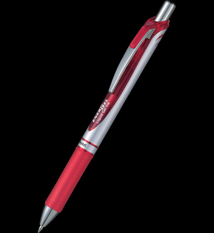 PIÓRO KULKOWE ENERGEL 0,7 MM B/CZERWONE X 12 SZT.+ HERBATA