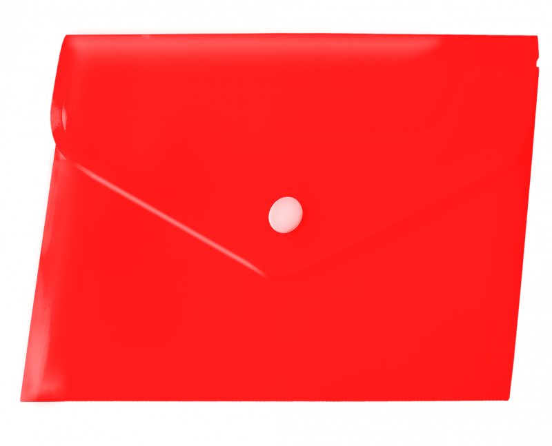 KOPERTA PP A4 NA ZATRZASK CZERWONA 12