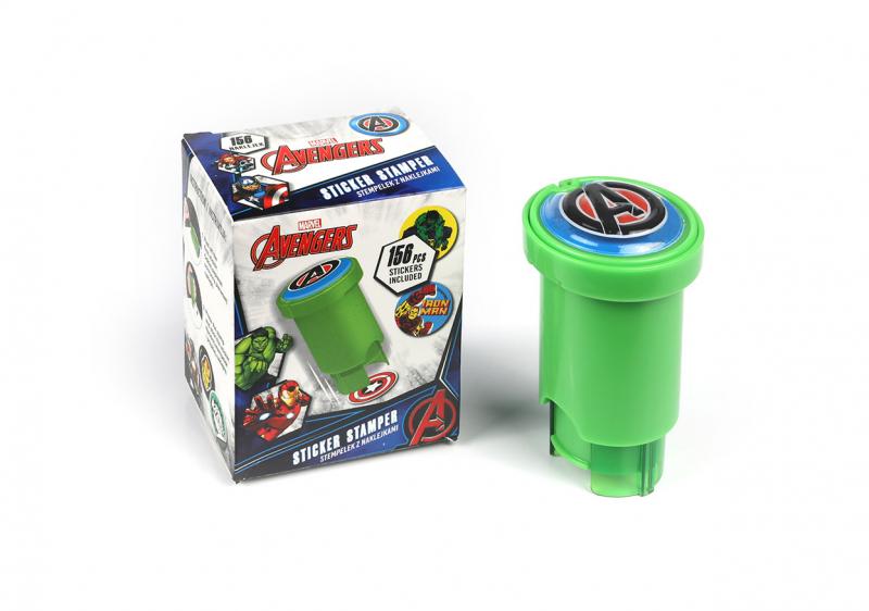 STEMPEL Z NAKLEJKAMI - MIX 2 WZORÓW, DISNEY AVENGERS