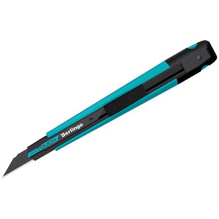NÓŻ BERLINGO BIUROWY SILKTOUCH 9MM STAL SK2 OSTRZE O KĄCIE 30°