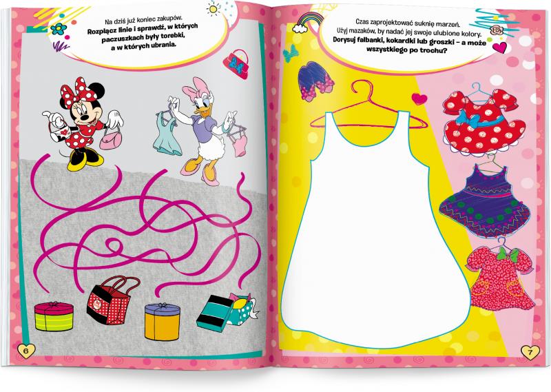 KSIĄŻECZKA MINNIE. 100 BROKATOWYCH NAKLEJEK