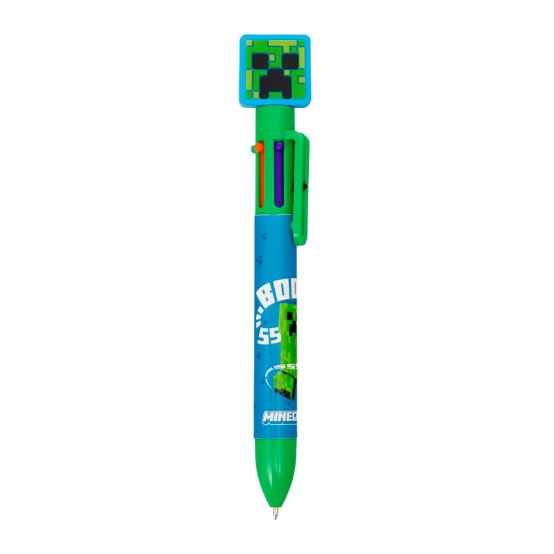 DŁUGOPIS ASTRA 6 - KOLOROWY Z OZDOBNĄ KOŃCÓWKĄ MINECRAFT - 1