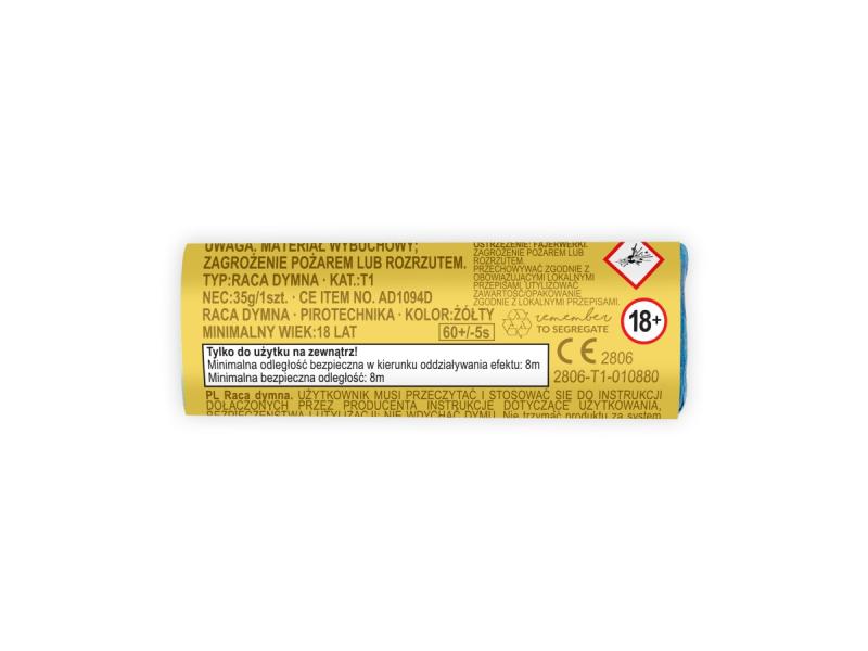 RACA DYMNA 11,5CM ŻÓŁTY