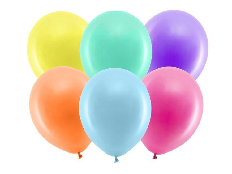 BALONY RAINBOW PASTEL MIX KOL 30CM A'100