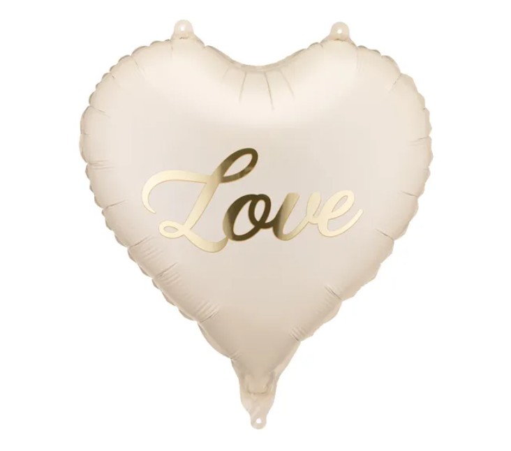 BALON FOLIOWY SERCE LOVE 45CM MIX WALENTYNKI