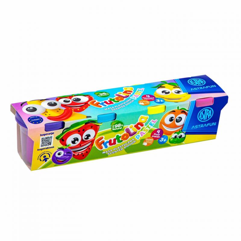 MASA PLASTYCZNA FRUTOLINA PASTEL ASTRA FUN 4SZT X 100G