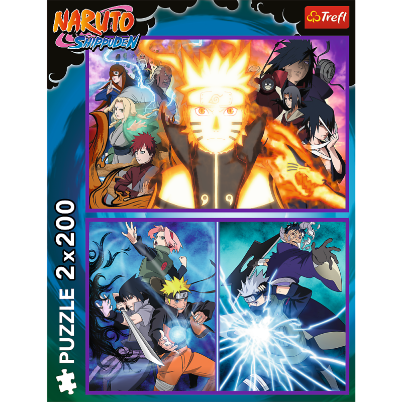 PUZZLE 2X200 TREFL NINJA Z WIOSKI UKRYTEGO LIŚCIA