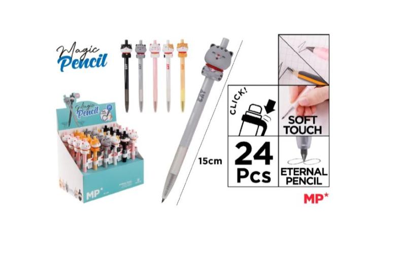 OŁÓWEK WIECZNY MAGIC PENCIL KOTEK Z RYBKĄ
