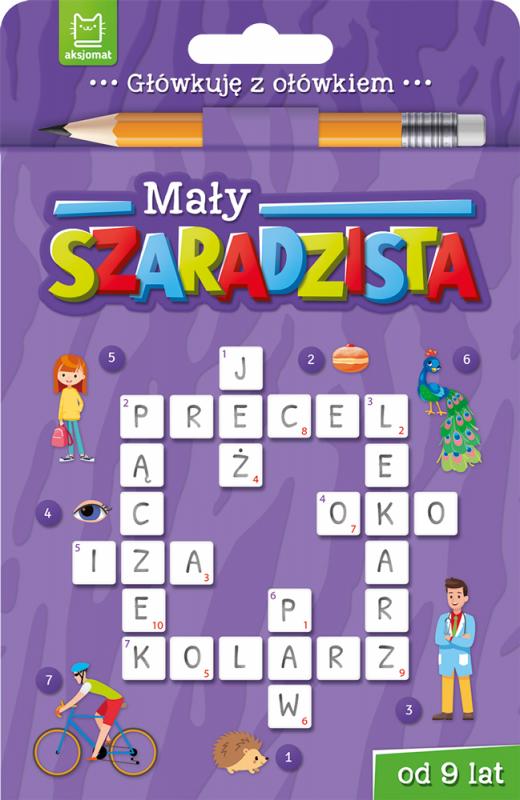KSIĄŻECZKA MAŁY SZARADZISTA OD 9LAT.KSIĄŻECZKA FIOLETOWA