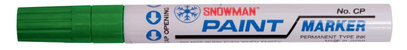 MARKER OL.SNOWMAN GRUBY CIEMNO ZIELONY
